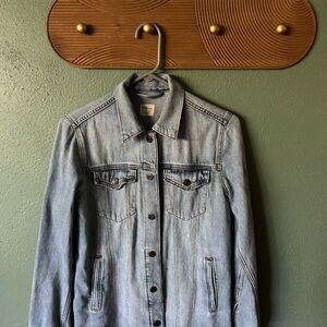 GAP Denim Jacket with Raw Him.